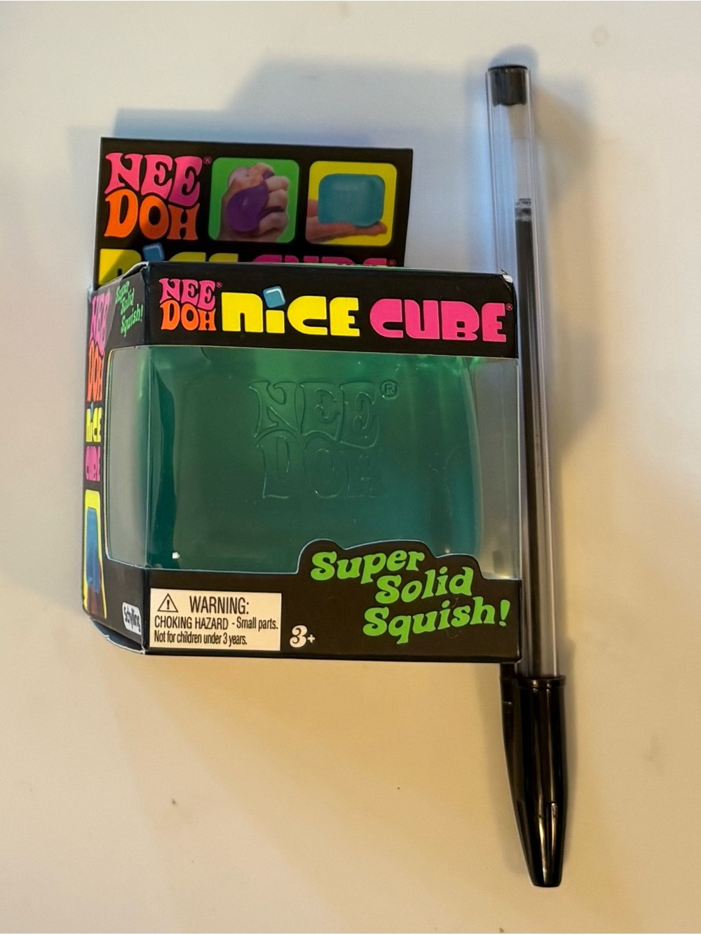 NIB Schylling NeeDoh Nice Cube Blue Sensory Fidget Toy